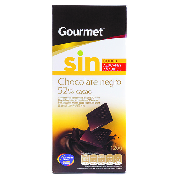 Gourmet Dark Choco 52% N/S 125g