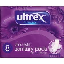 Ultrex Sanitary Pad Night 8U