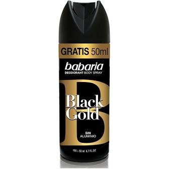Babaria Men Body Spray 150SP Black Gold